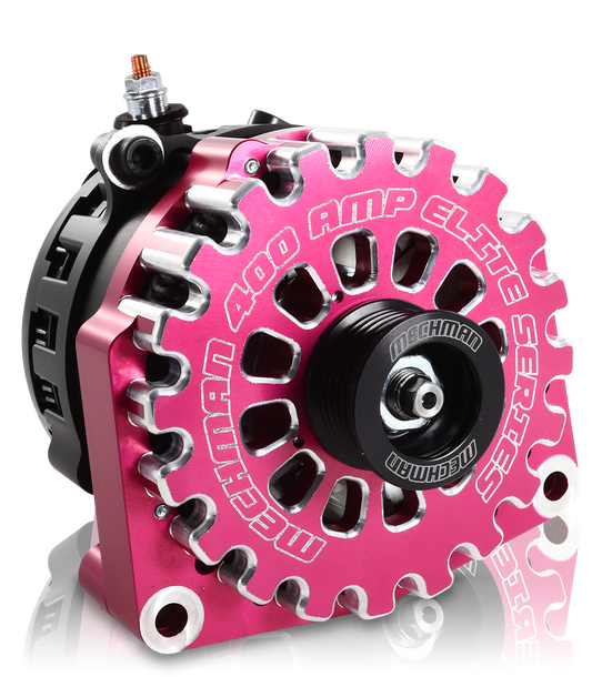 High output 400 Amp Pink Billet  Alternator for 14-18 GM Silverado Sierra Suburban Tahoe Escalade