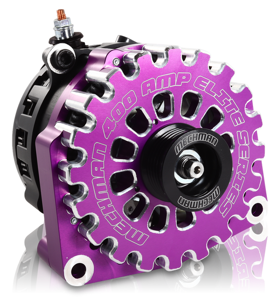 High output 400 Amp Purple Billet  Alternator for 14-18 GM Silverado Sierra Suburban Tahoe Escalade