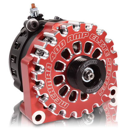 High output 400 Amp Red Billet  Alternator for 14-18 GM Silverado Sierra Suburban Tahoe Escalade
