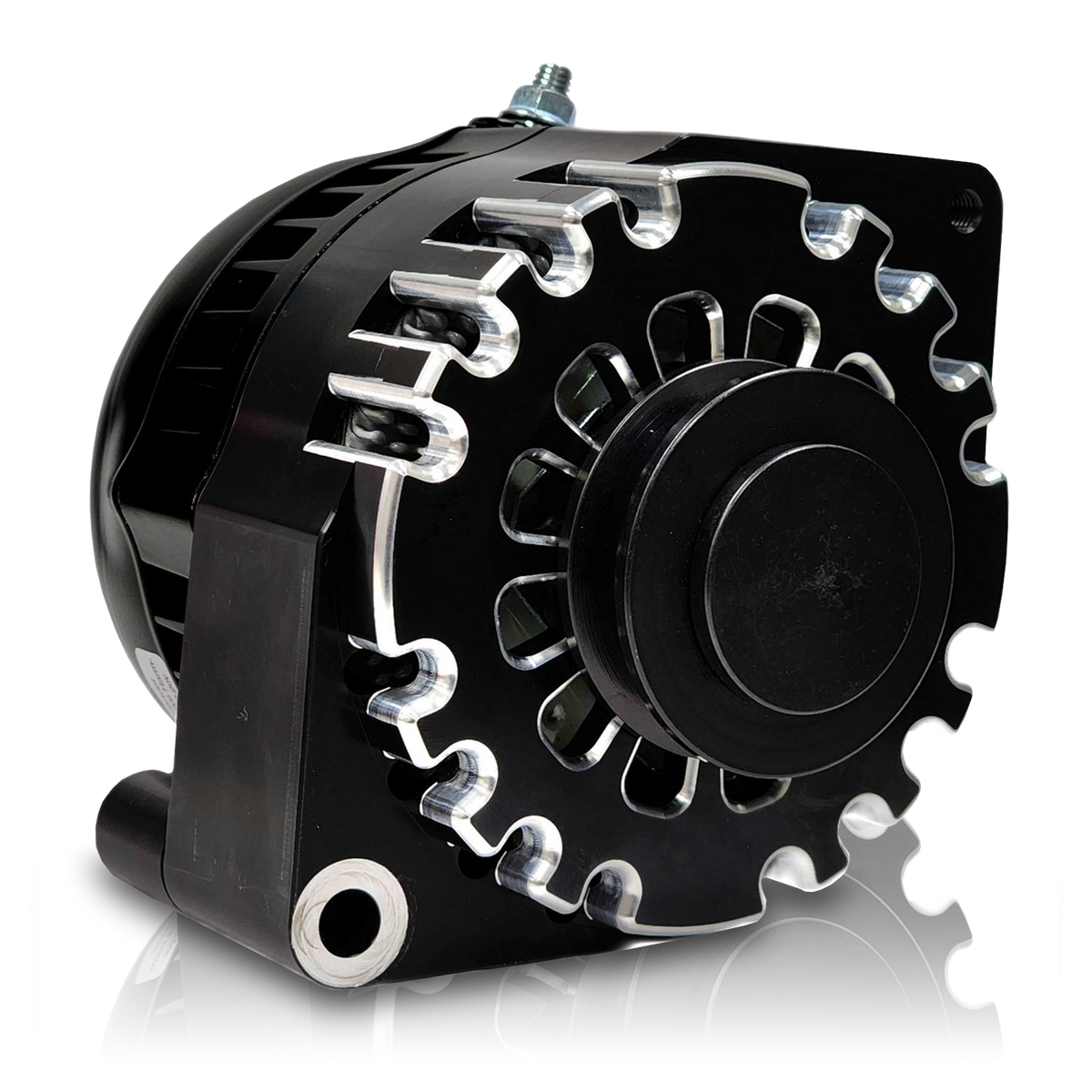 S Series Billet 240a racing alt - Early Ford - Black