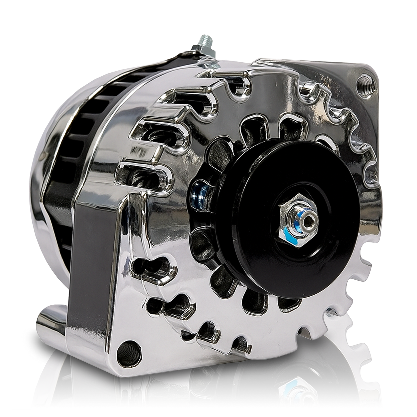 S Series Billet 170a racing alt - Early Ford - Chrome