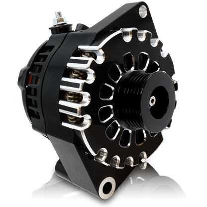 S Series Billet 170A racing alt - 6/12 Ford 6S - Black