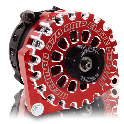 370 amp Elite series alternator for 88-95 GM Truck (Red)