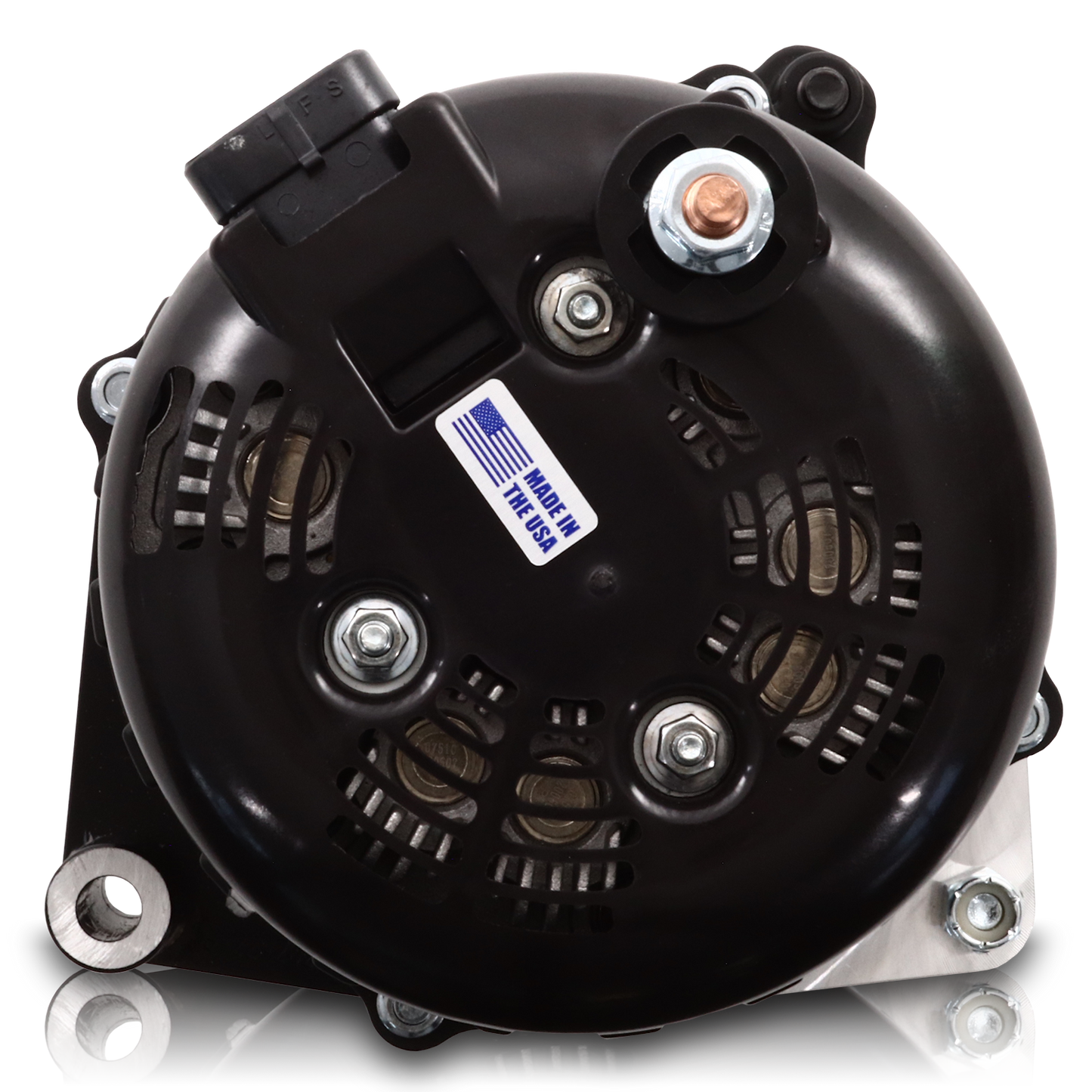 400 amp Elite series alternator for 88-95 GM Truck - Black