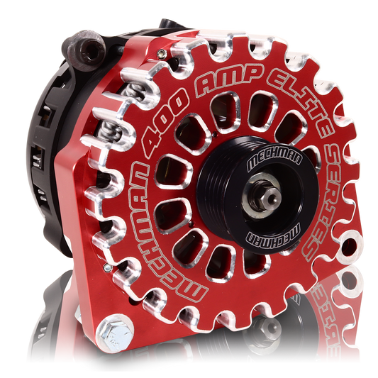 400 amp Elite series alternator for 88-95 GM Truck (Red)