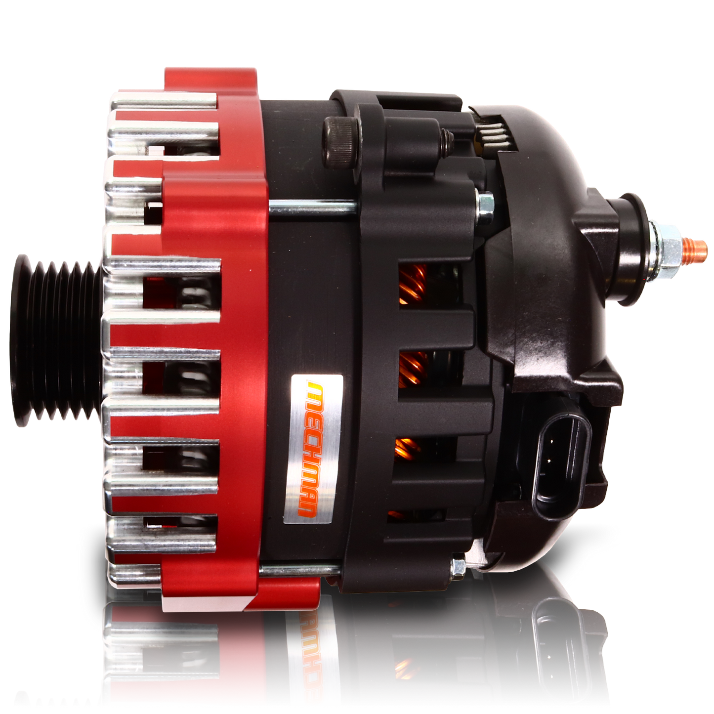 400 amp Elite series alternator for 88-95 GM Truck (Red)