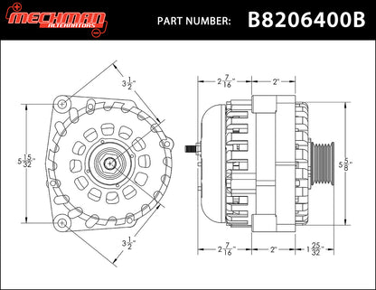 E Series 400 Amp Red Billet GM Truck