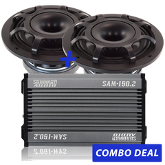 2 BPS-6.5" Powersports Speakers & 1 SAM-150.2 Combo Deal