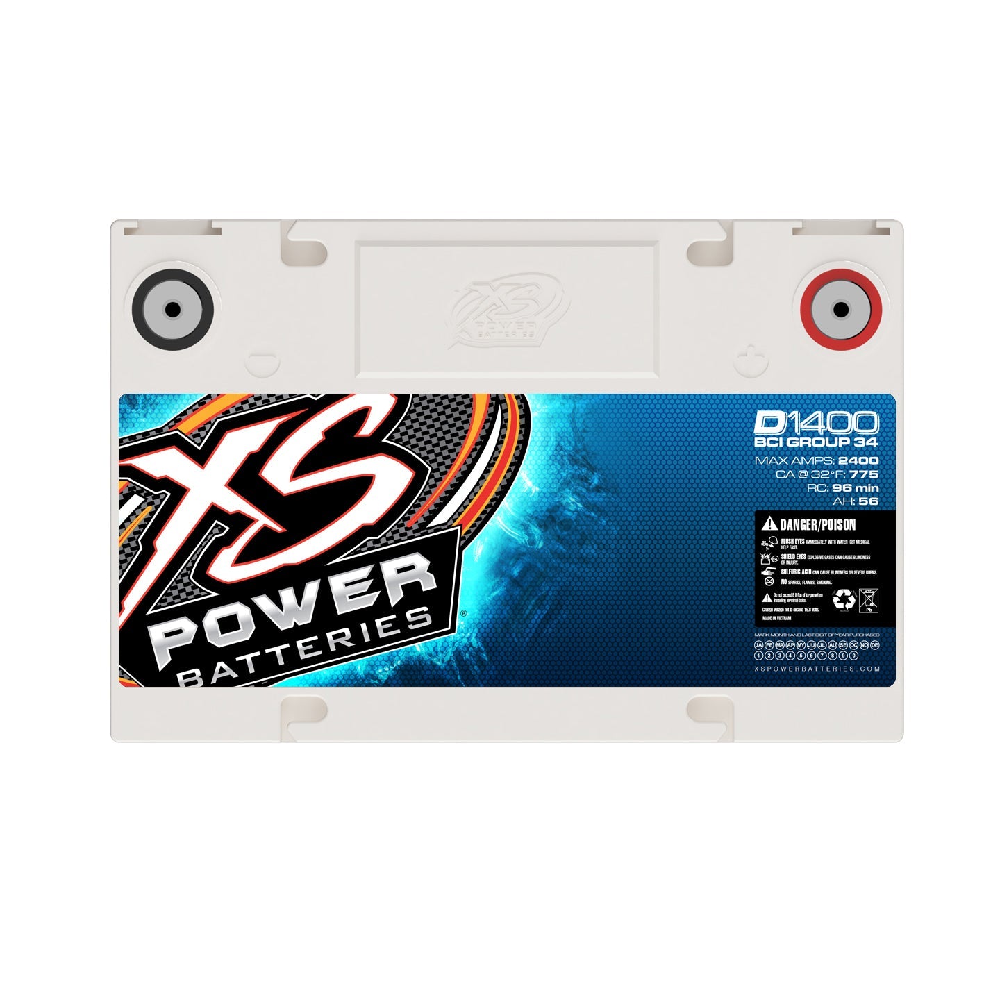 XS Power D1400 14V AGM Battery
