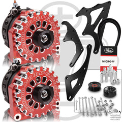 Mechman 800 Amp Red Dual Alternator Kit for 2014 - 2020 GM Trucks