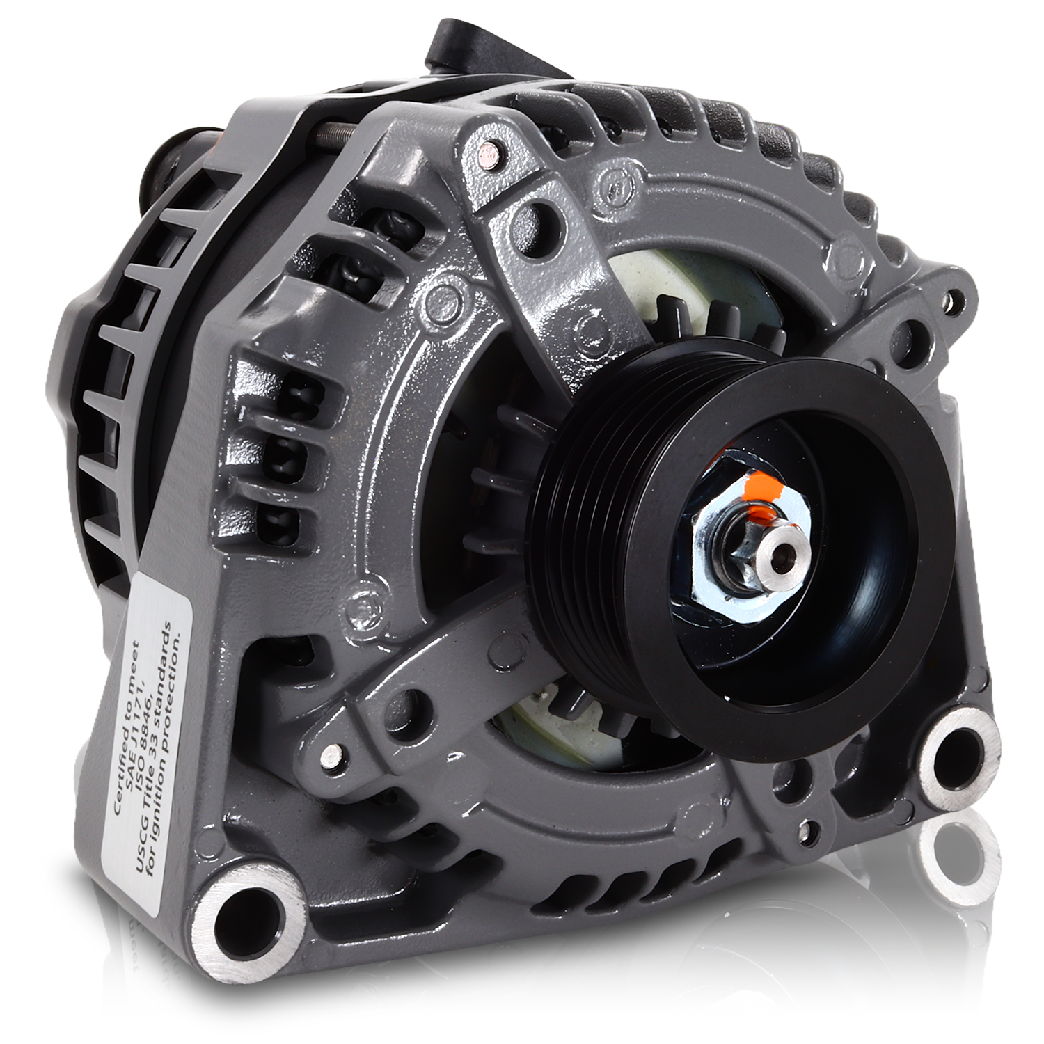 170 amp High Output Marine alternator for late model GM LS engines