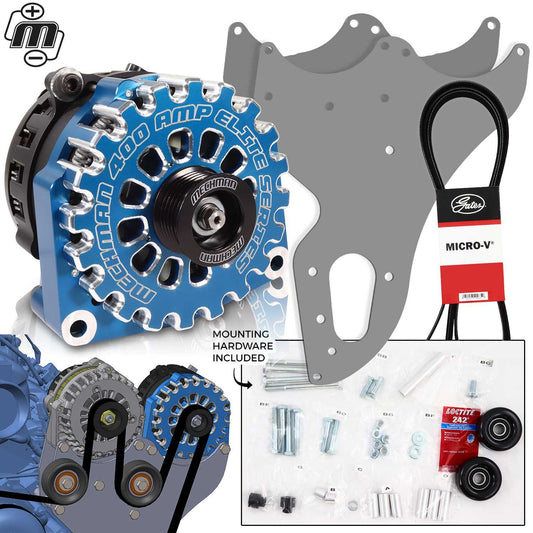 Mechman 400 Amp Blue Dual Alternator Kit for 1999 - 2013 GM Trucks | D202BL | in Dual Alternator Kits | Brand Mechman