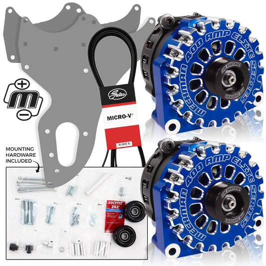 Mechman 800 Amp Dark Blue Dual Alternator Kit for 2005 - 2013 GM Trucks | D205DB | in Dual Alternator Kits | Brand Mechman