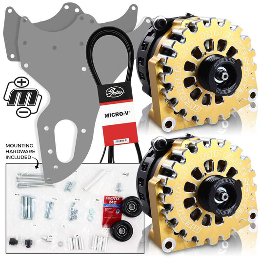 Mechman 800 Amp Gold Blue Dual Alternator Kit for 2005 - 2013 GM Trucks | D205GO | in Dual Alternator Kits | Brand Mechman