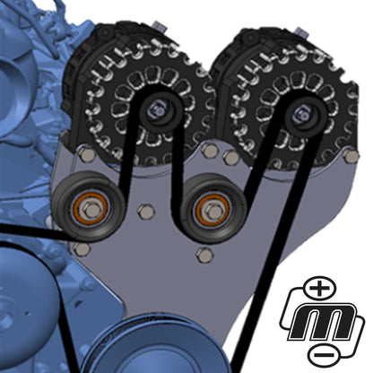 Mechman 800 Amp Orange Dual Alternator Kit for 2005 - 2013 GM Trucks | D205OR | in Dual Alternator Kits | Brand Mechman