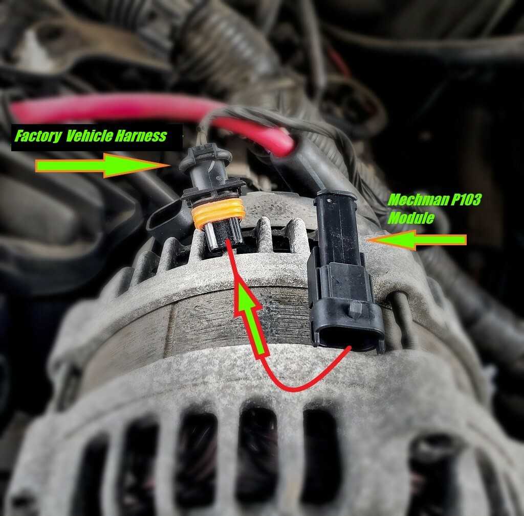P103 Gm 2 Pin Module for use with factory 05> GM vehicles WITH Mechman alternator | P103 | in Standard plugs & harnesses | Brand Mechman