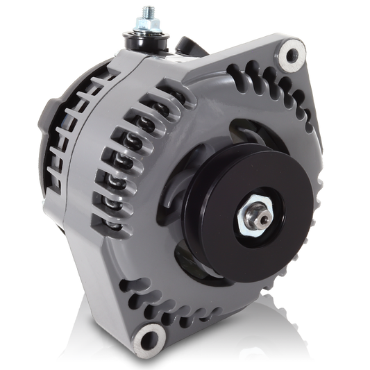 REVERSE ROTATION Marine 170-amp high output alternator for Ski / Wake Board Boats with 12SI 6.61 inch bolt pattern - V-Belt Pulley | M7127170-R | in Marine Applications | Brand Mechman
