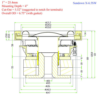 X-Series v.2 6.5" Subwoofer