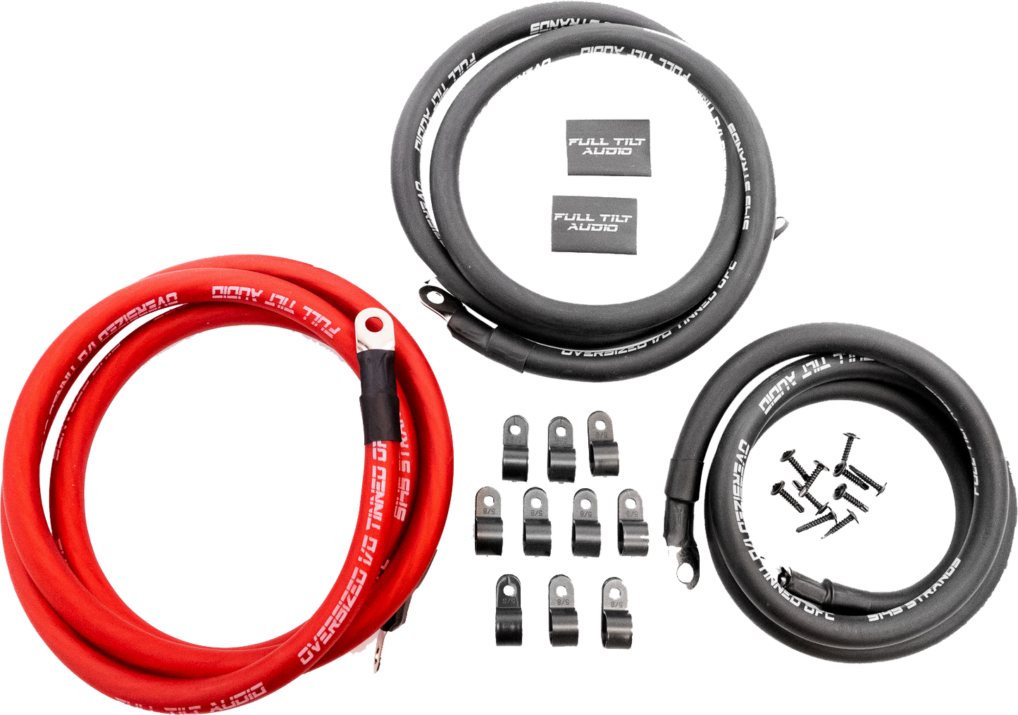 Full Tilt Audio 100% OFC Big 3 Upgrade Kits - Red/Black