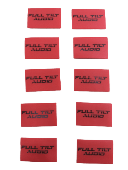 Full Tilt Audio 1/0 AWG Heat Shrink With Full Tilt Logo- 10 Pack - Black