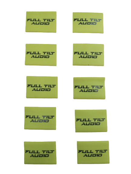 Full Tilt Audio 1/0 AWG Heat Shrink With Full Tilt Logo- 10 Pack - Red