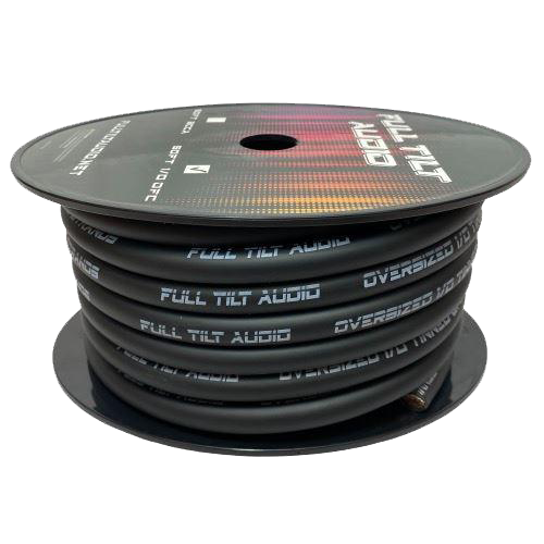 Full Tilt 50' 1/0 AWG OFC Power/Ground Cable - White