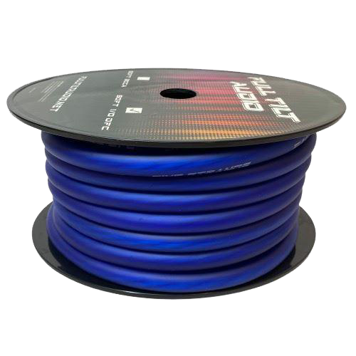 Full Tilt 50' 1/0 AWG OFC Power/Ground Cable - White