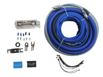 Full Tilt Audio 1/0 AWG OFC Amplifier Wire Kits - Blue/Black