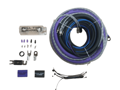 Full Tilt Audio 1/0 AWG OFC Amplifier Wire Kits - Blue/Black