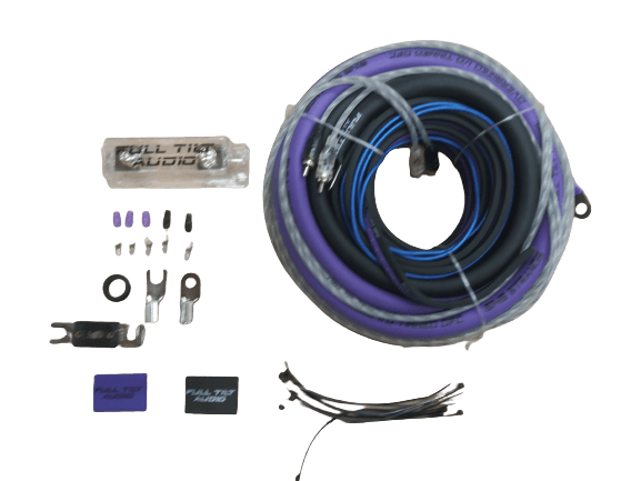 Full Tilt Audio 1/0 AWG OFC Amplifier Wire Kits - Teal/Black
