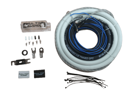 Full Tilt Audio 1/0 AWG OFC Amplifier Wire Kits - Blue/Black