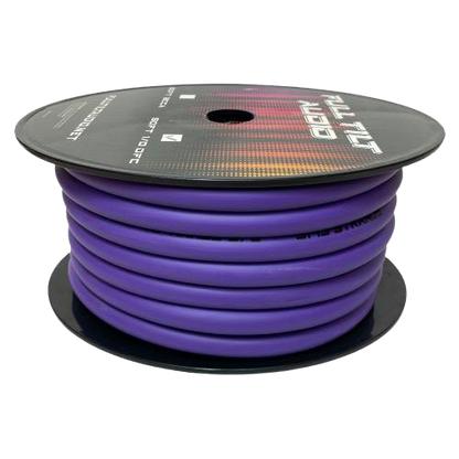 Full Tilt 50' 1/0 AWG OFC Power/Ground Cable - Purple