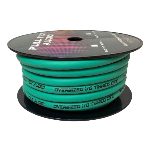 Full Tilt 50' 1/0 AWG OFC Power/Ground Cable - Black