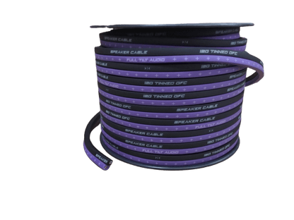 Full Tilt Audio 100' 12 AWG 100% OFC Speaker Wire - White/Black