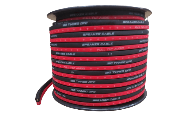 Full Tilt Audio 100' 12 AWG 100% OFC Speaker Wire - Blue/Black