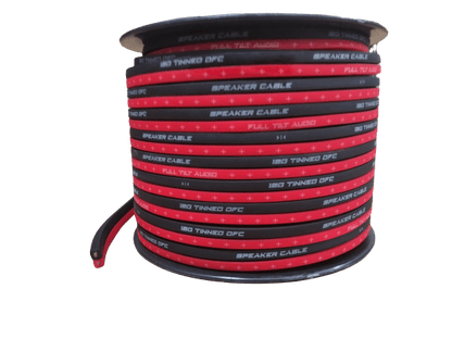Full Tilt Audio 100' 12 AWG 100% OFC Speaker Wire - Blue/Black