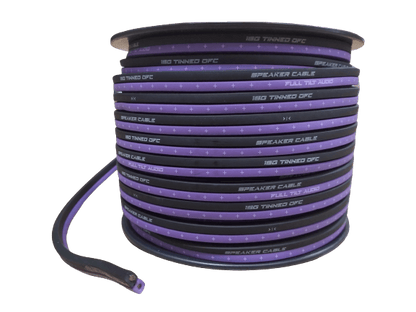 Full Tilt Audio 100' 16 AWG 100% OFC Speaker Wire - Lime Green/Black