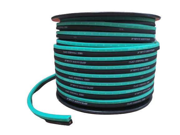 Full Tilt Audio 100' 16 AWG 100% OFC Speaker Wire - Blue/Black
