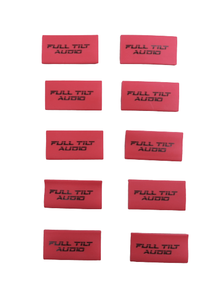 Full Tilt Audio 8 AWG Heat Shrink With Full Tilt Logo- 10 Pack - Blue
