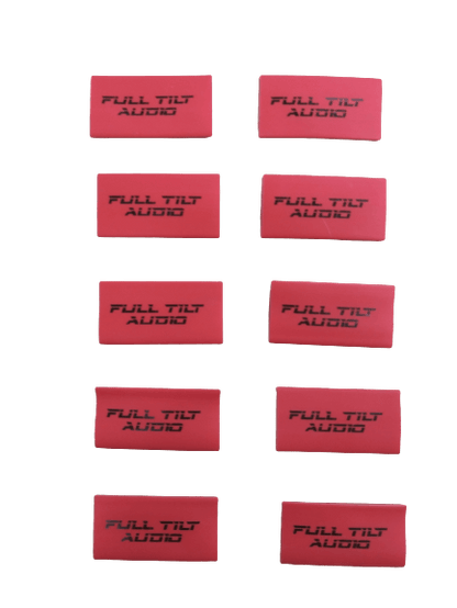 Full Tilt Audio 4 AWG Heat Shrink With Full Tilt Logo- 10 Pack - Lime Green