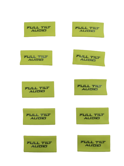 Full Tilt Audio 4 AWG Heat Shrink With Full Tilt Logo- 10 Pack - Blue