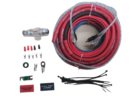 Full Tilt Audio 4 AWG OFC Amplifier Wire Kits - Red/Black