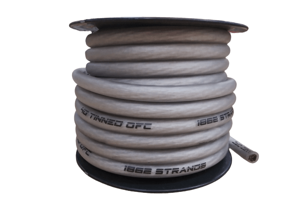 Full Tilt 50' 4 AWG OFC Power/Ground Cable - Lime Green
