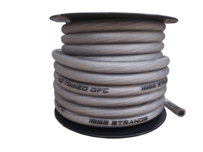Full Tilt 50' 4 AWG OFC Power/Ground Cable - Lime Green
