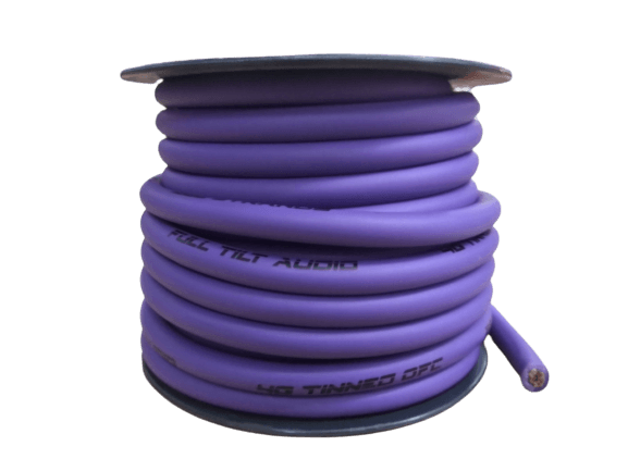 Full Tilt 50' 4 AWG OFC Power/Ground Cable - Blue