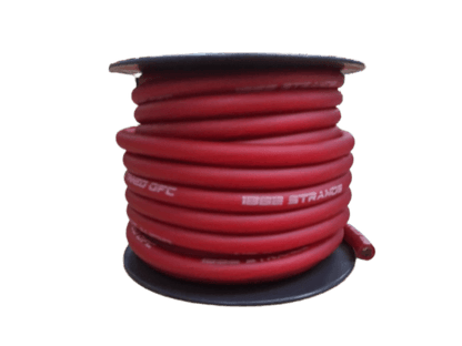 Full Tilt 50' 4 AWG OFC Power/Ground Cable - Red