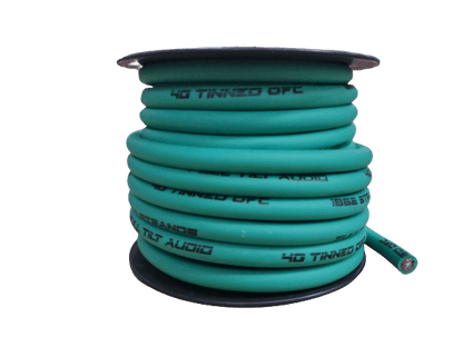 Full Tilt 50' 4 AWG OFC Power/Ground Cable - Clear