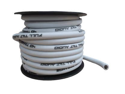 Full Tilt 50' 4 AWG OFC Power/Ground Cable - White