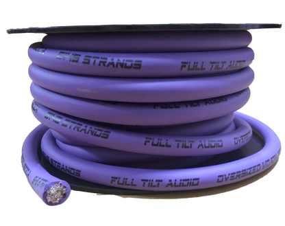 Full Tilt 50' 1/0 AWG CCA Power/Ground Cable - Blue
