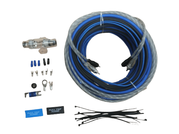Full Tilt Audio 8 AWG OFC Amplifier Wire Kits - Blue/Black